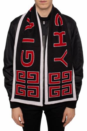 Szal z wyszytym wzorem z logo, zdjęcie 2 Szal z wyszytym wzorem z logo od Givenchy